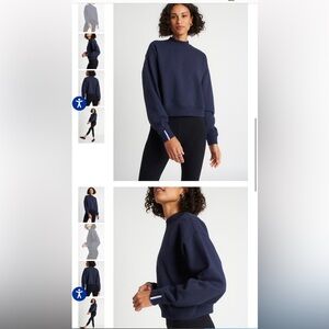Kit and Ace Grey Pacific Coast Pullover Navy Blue Sweatshirt Size Small
